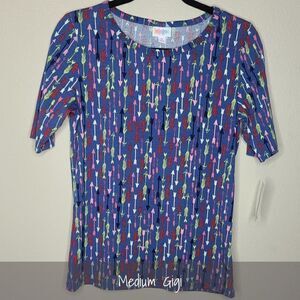 Lularoe Gigi Top Medium Arrows NEW